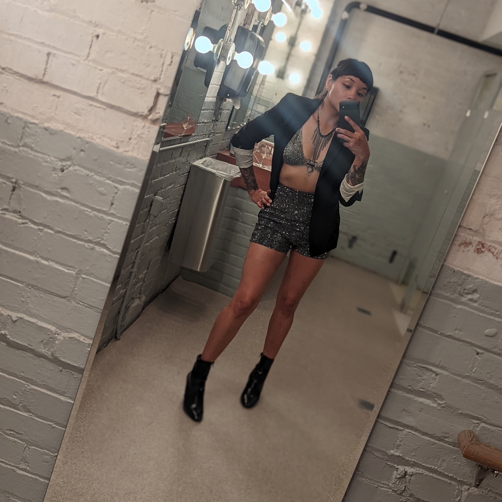 Steve Madden Rhinestone Two Piece - Picture 5 of 5